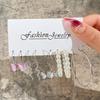 Hot-selling European and American metal earrings set, women's animal butterfly snake shape niche earrings set