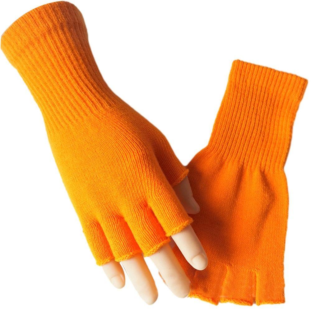 Теплые Длинные Варежки Митенки Без Пальцев Модные Вязаные Перчатки Мужские Женские