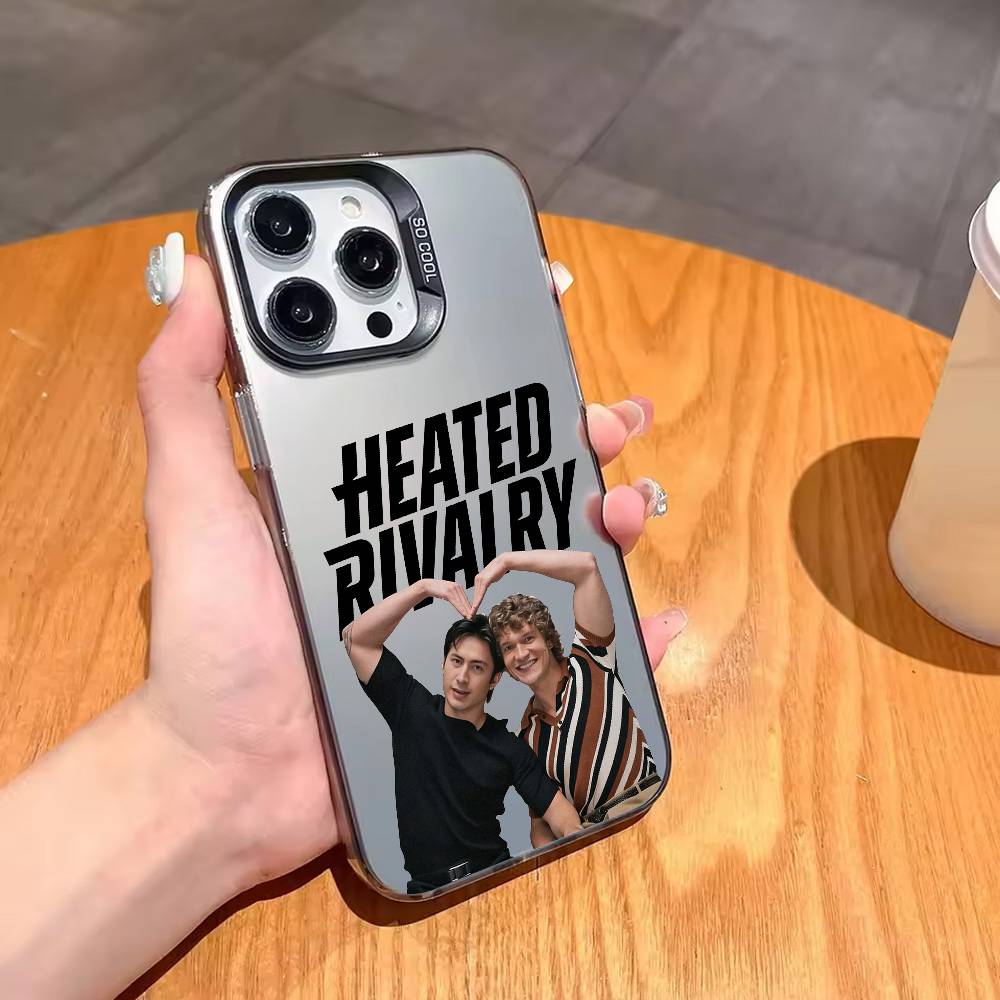 H-Нагретый Ледовый Хоккей R-Соперничество Чехол для Телефона Для iPhone17,16,15,14,13,12,11 Plus,Pro Max Черный Конфетный серебристый чехол для телефона