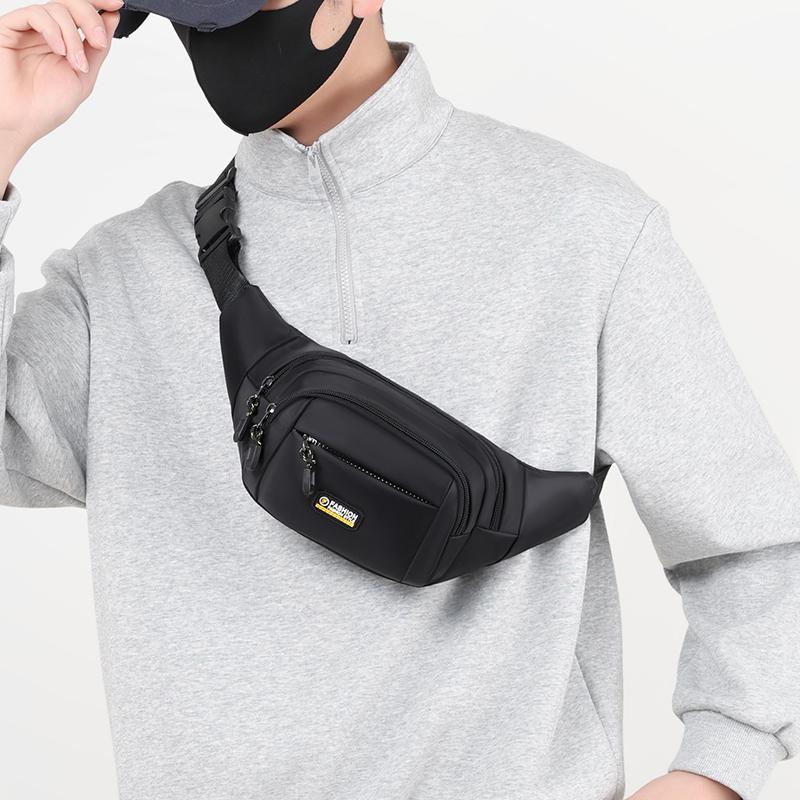 Сумка на пояс мужская многофункциональная нагрудная сумка для спорта на открытом воздухе многослойная водонепроницаемая сумка для мобильного телефона большой емкости через плечо