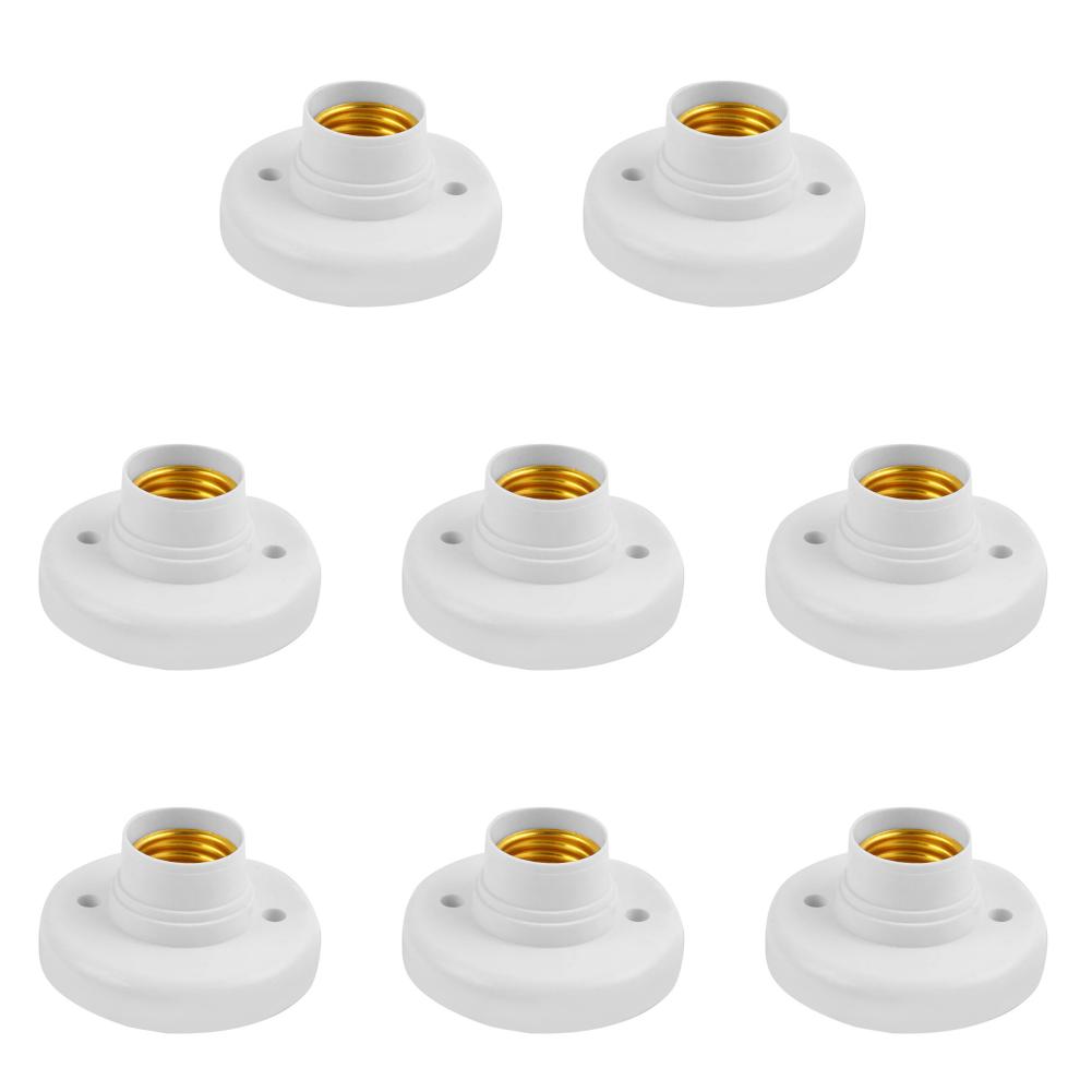 1-10 шт. E27 винтовой цоколь белый потолочный светильник лампа крепление основание подставка держатель лампочки спиральный светодиодный цоколь лампочки