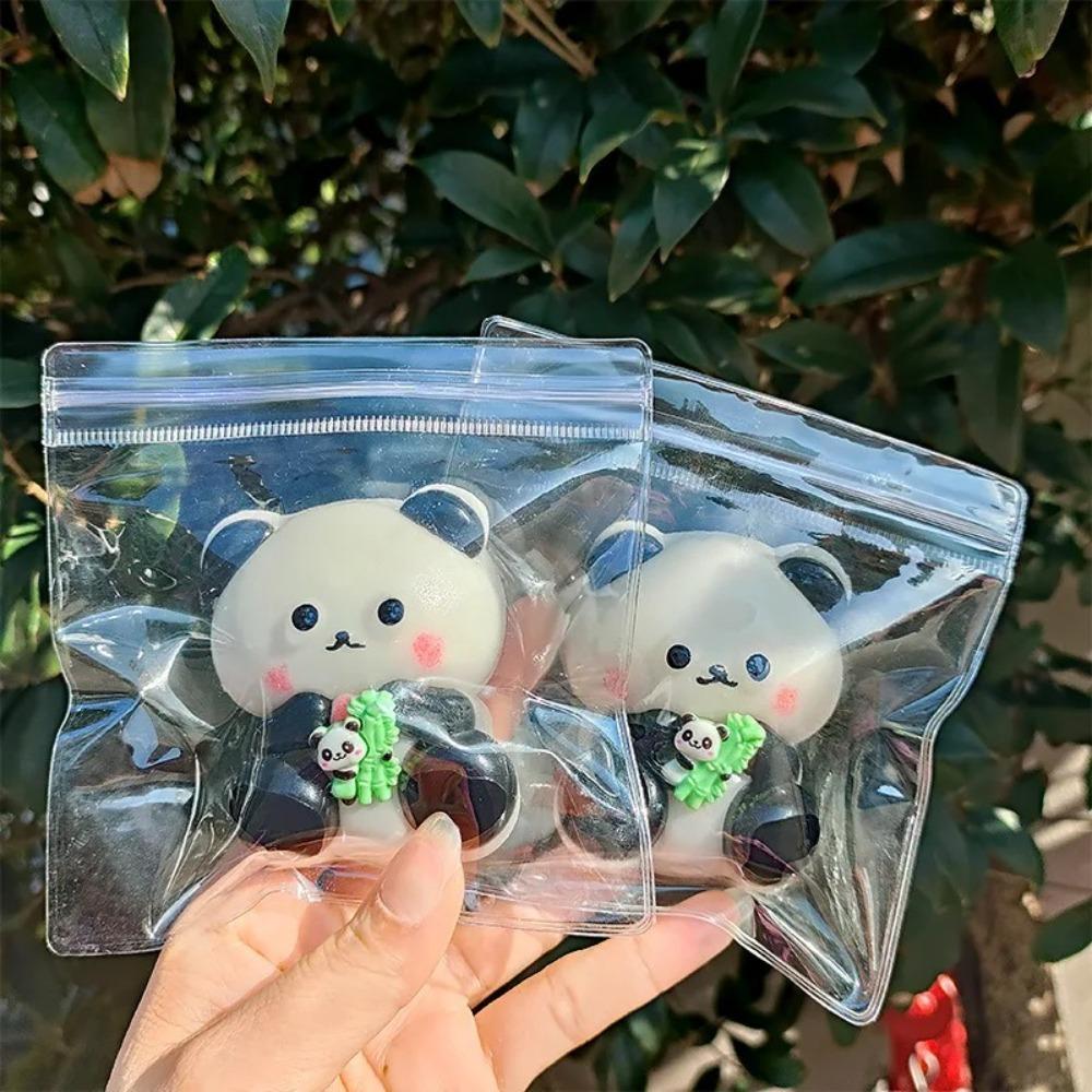 Милые Мягкие Панды, Обнимающие Бамбук, Игрушки, Растягивающиеся, Снимающие Стресс, Декомпрессионная Игрушка, Забавный Подарок, Медленно Восстанавливающая Форму Игрушка-Панда для Сжимания