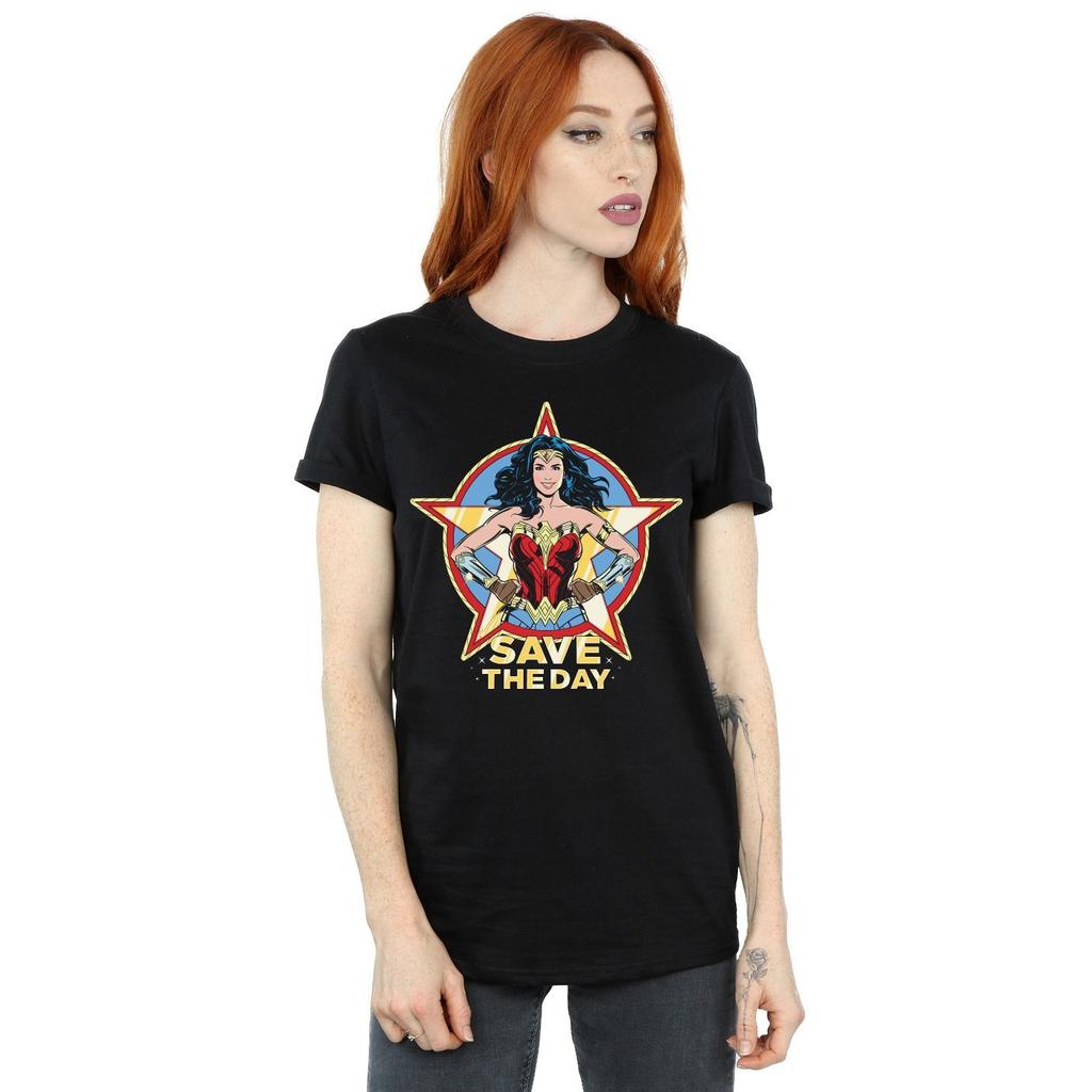 DC Comics Womens/Ladies Wonder Woman 84 Star Design Cotton Boyfriend T-Shirt
