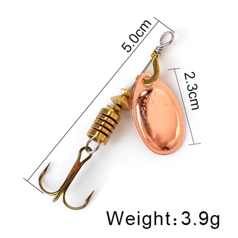 FISH KING Spinner Bait 3,9 г, 4,6 г, 7,4 г, 10,8 г, 15 г, приманки для ложки, металлические приманки для щуки с тройными крючками, искусственная приманка для окуня, рыболовная приманка