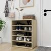 VidaXL Shoe Cabinet Sonoma Oak 60x35x70 Cm Chipboard