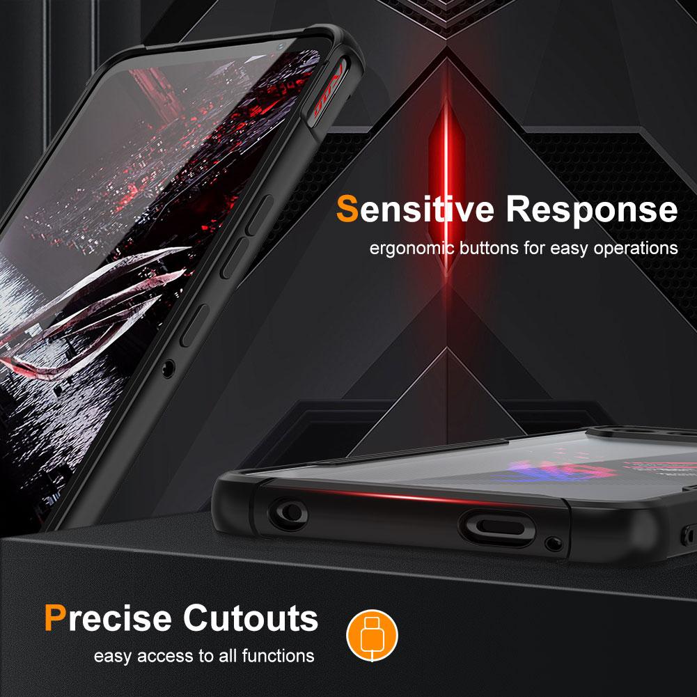 Прозрачный ТПУ Чехол для ASUS ROG Phone 5, Защитный Чехол с защитой от падений и скольжения, Прозрачный ударопрочный Чехол для Игрового Телефона