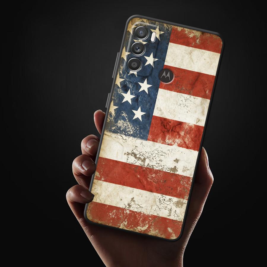 Чехол-бампер с рисунком национального флага для Motorola Moto Edge 20 Pro 30 Lite G22 Edge40 G32 G50 G60s G71 G53 G30 G51 G73 G52