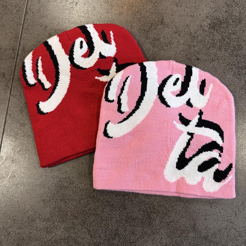 Knitted Hat For Men Women With Letter Jacquard Acrylic Warmth For Winter And Fall Comfort