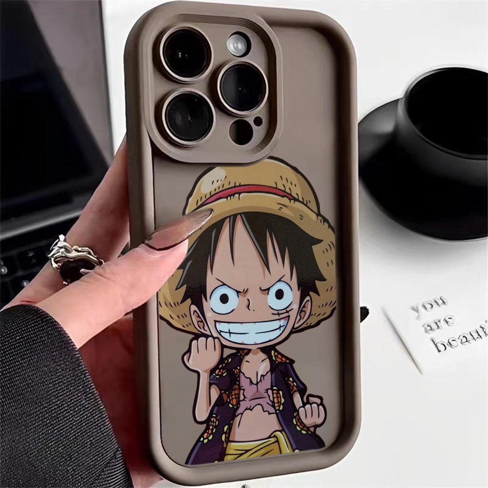 LZ28 One Piece Luffy Gear 5 Silicone Phone Case for iPhone 11 13 14 15 16 Pro Max 7 8 16 Plus 12 Mini XS Max XR Shockproof Back Cover