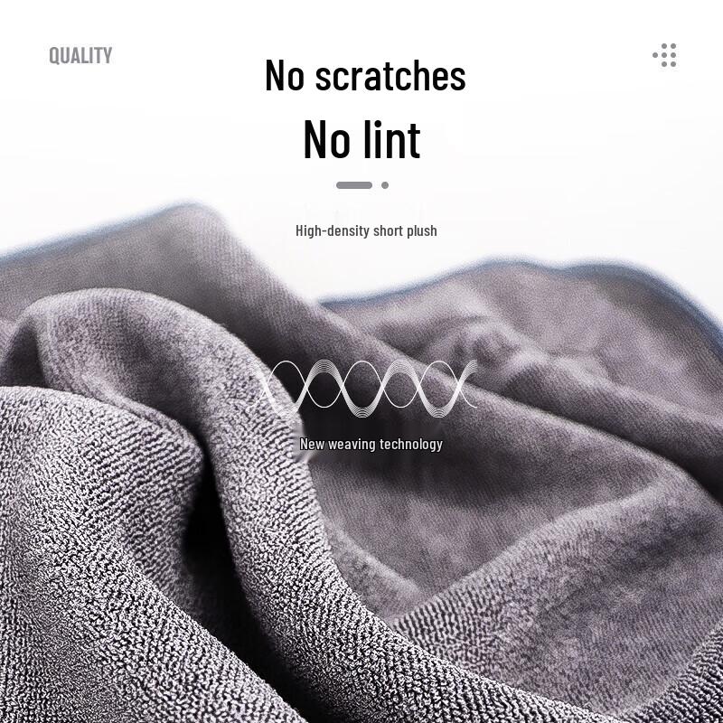 Double-Layer Coral Fleece Car Wash Towel - Thick, Suede, Absorbent, and Double-Sided for Beauty and Cleaning