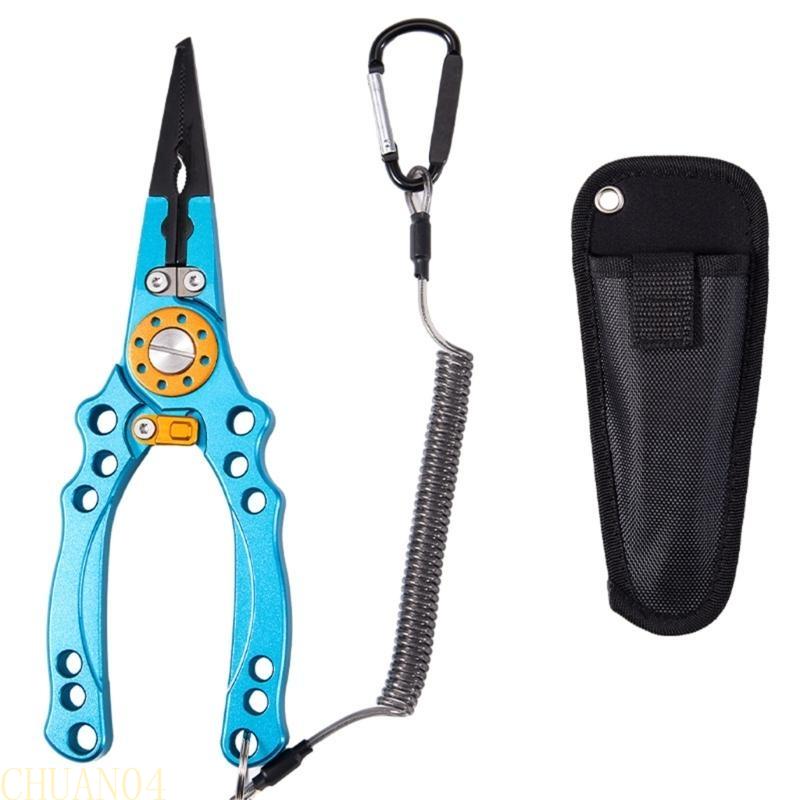 A1A2 Portable Small Fishing Pliers Scissors Cutting Fish Line Tongs Aluminum Alloy Hook Remover Fish Line Cutter Easy to Use