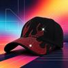 New European and American style light luxury flame diamond temperament baseball cap men's and women's summer versatile sunshade sunscreen hat