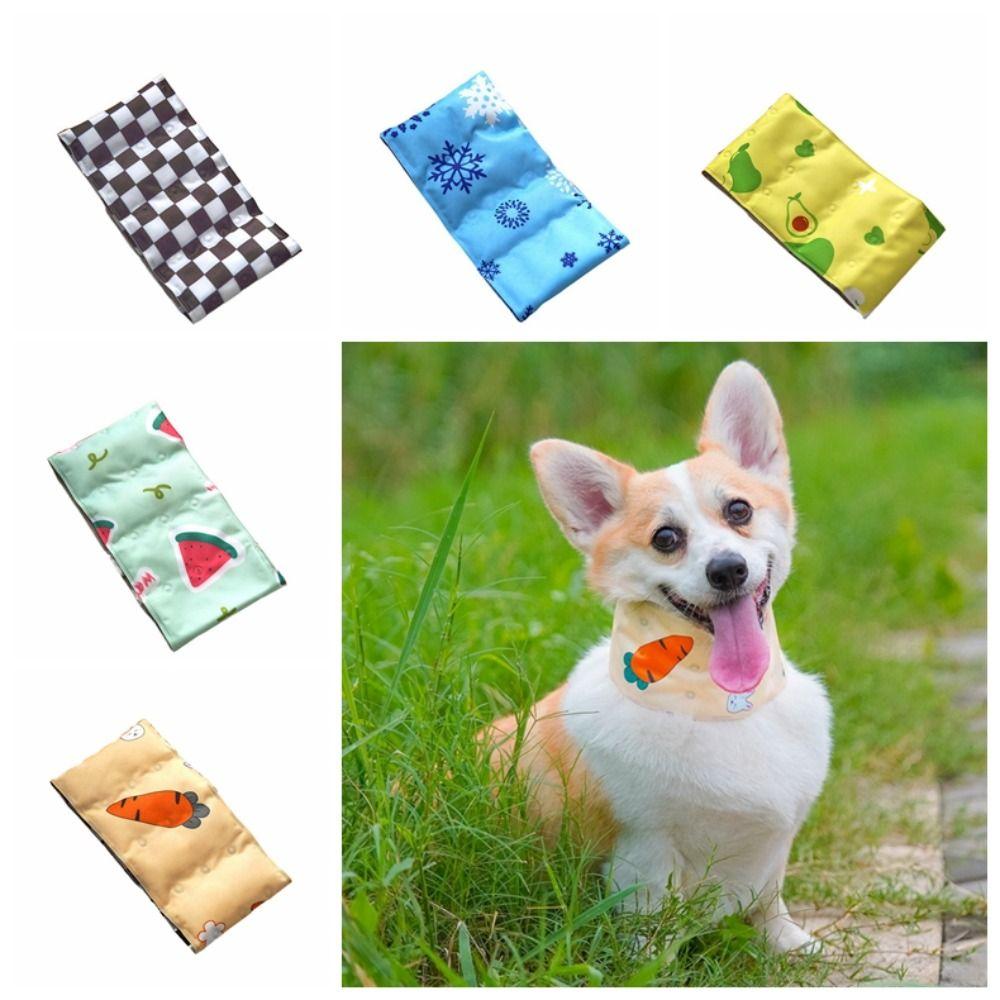 Профилактика теплового удара шарф для домашних животных мультяшный ошейник для собак прочный охлаждающий ледяной шарф для улицы