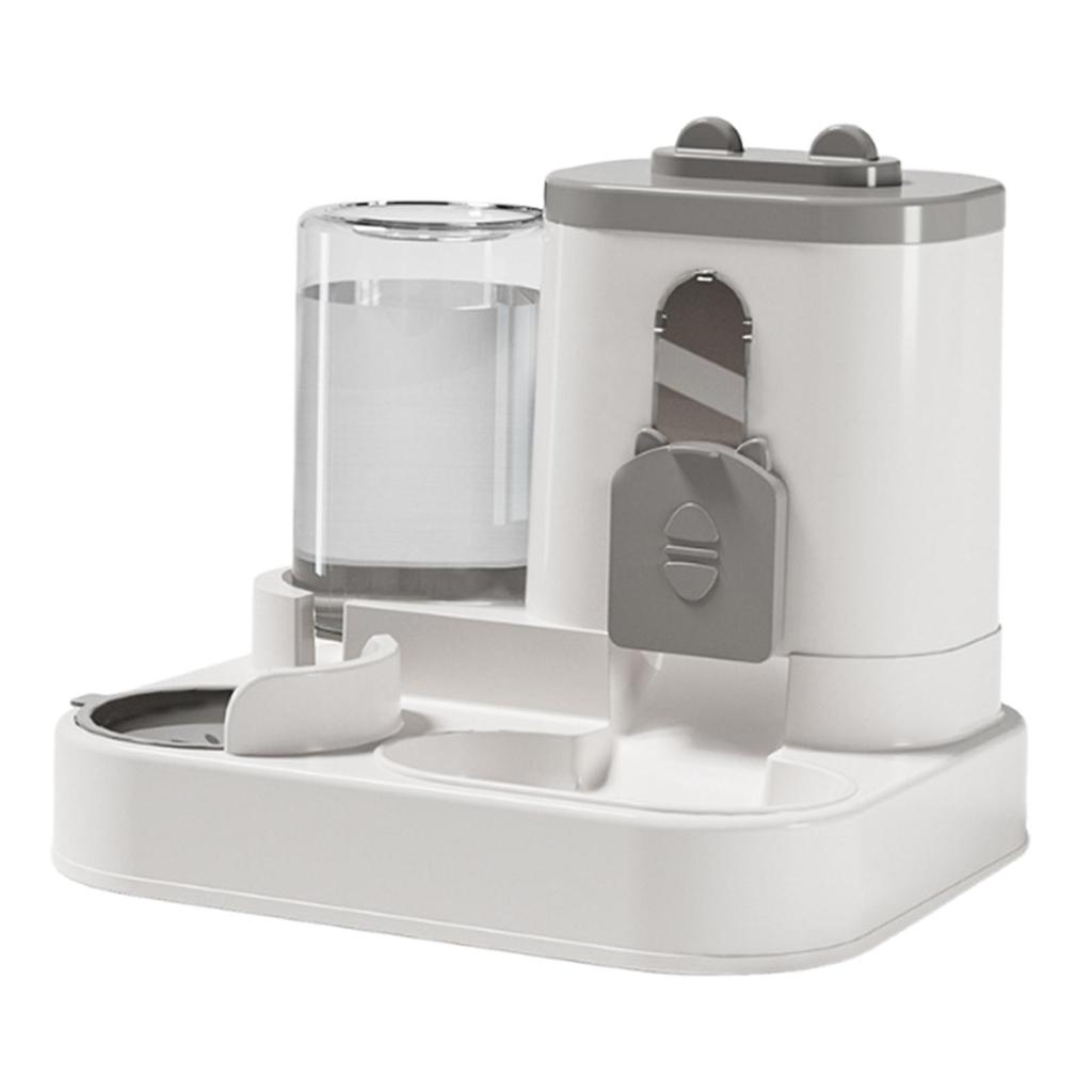 Cat Feeder and Water Dispenser Automatic Waterer Travel Supply Gravity Feeder for Cats Small Medium Dogs Rabbits Kitty Puppy