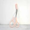 1pc Pink Eyebrow Scissors with Comb - Stainless Steel Precision Grooming Tool for Home Salon Use, Easy To Use Brow Shaping