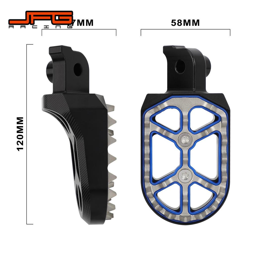 Motorcycles CNC Foot Pegs Footpegs Footrests Double Layered Pedals For CRF110F 50F 70F 80F 100R 70R 80R WR200 250 Dirt Bike