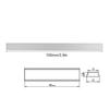 Non-Porous Aluminum Alloy T-Track 100/200/300mm Slide Slab T-Track Slot Miter  Carpenter Tool