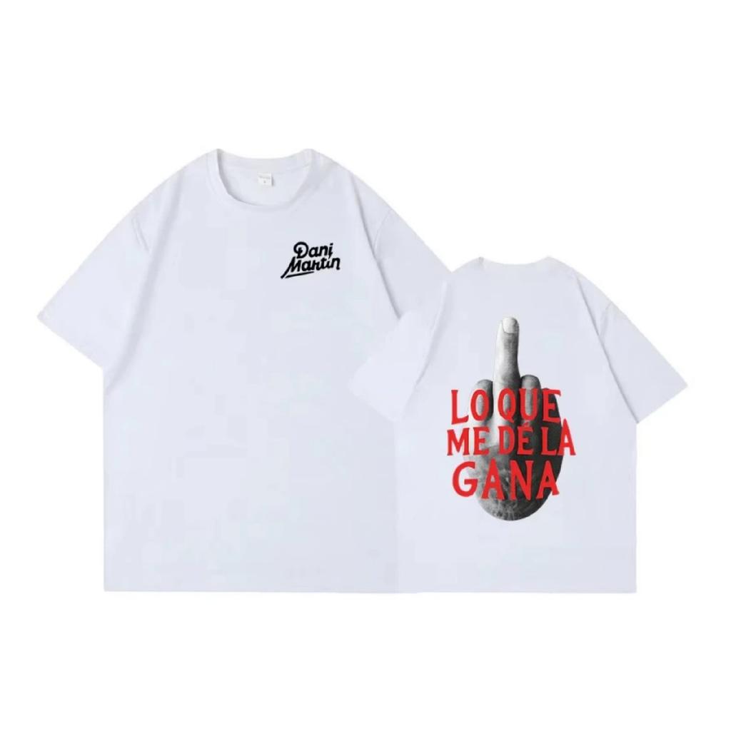 Dani Martin Lo Que Me De La Gana Album Merch T Shirt Men Women Fashion Vintage Short Sleeve T-shirts Cotton Casual Loose T-shirt