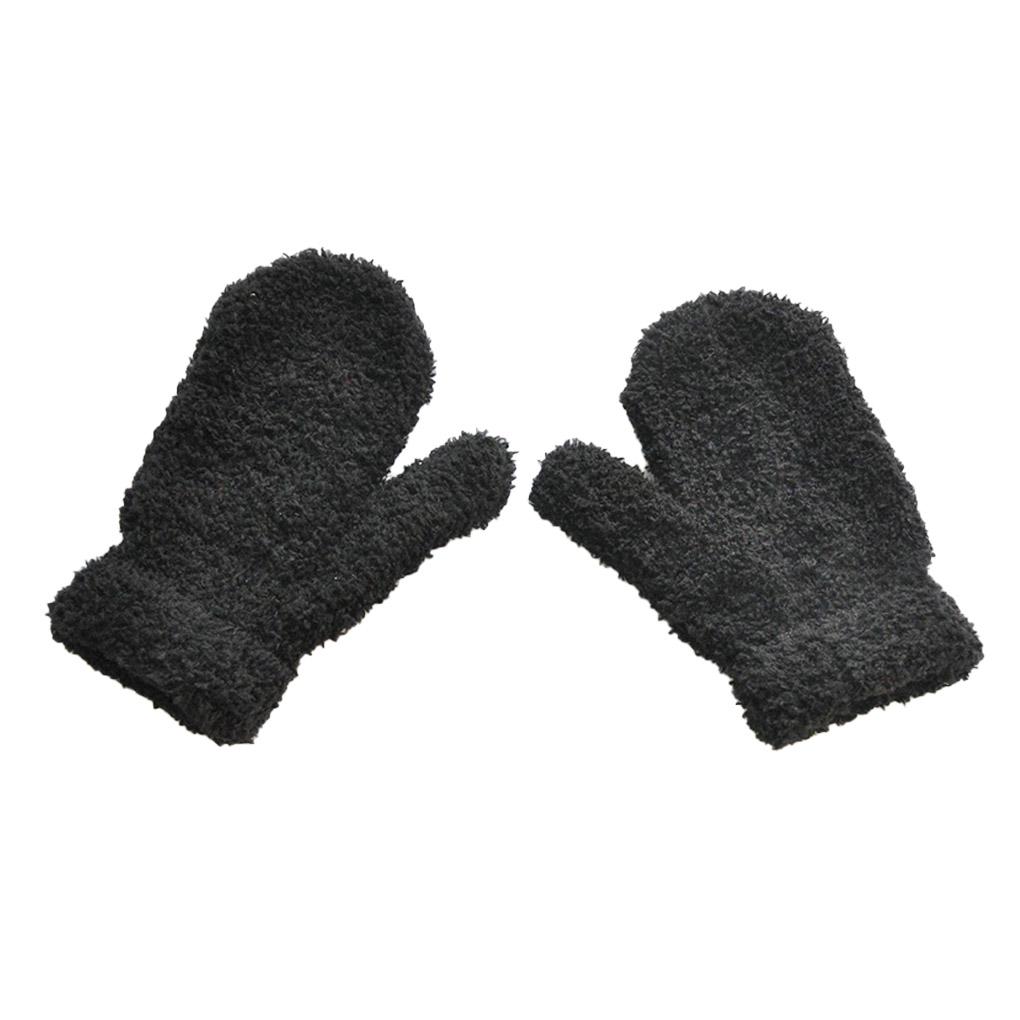 1 Pair Kids Mittens Simple Style Fingers Cover Beautiful Boys Girls Hands Warmer Comfortable Toddler Mitten for Winter