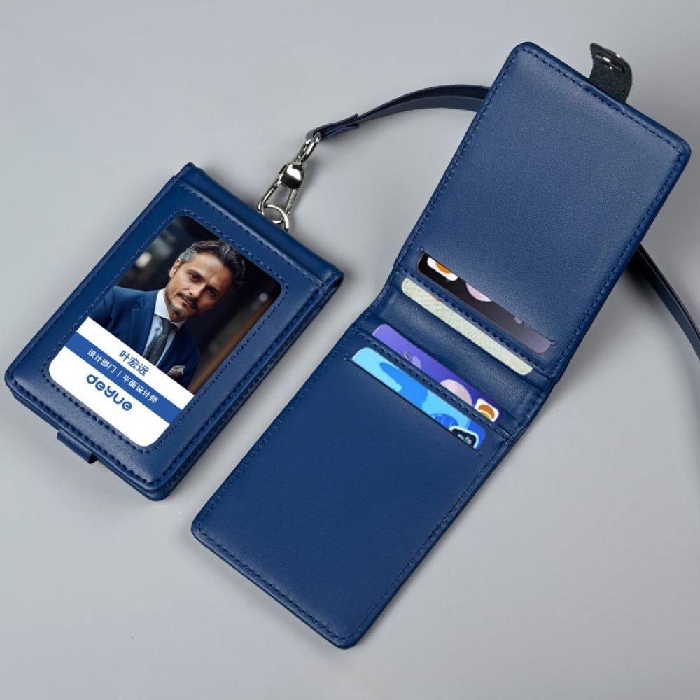 Защитный держатель для удостоверения личности, кожаный чехол для карты, чехол для пропуска сотрудника, чехол для рабочей карты студента