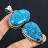Turquoise Gemstone Pendant Solid 925 Sterling Silver Pendant Jewelry Gift For Unisex