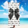 Personalized Big Bow Name Beach Towels For Kids Girls Trip Customize Pool Party Bath Towel With Name Graduation Birthday Gift