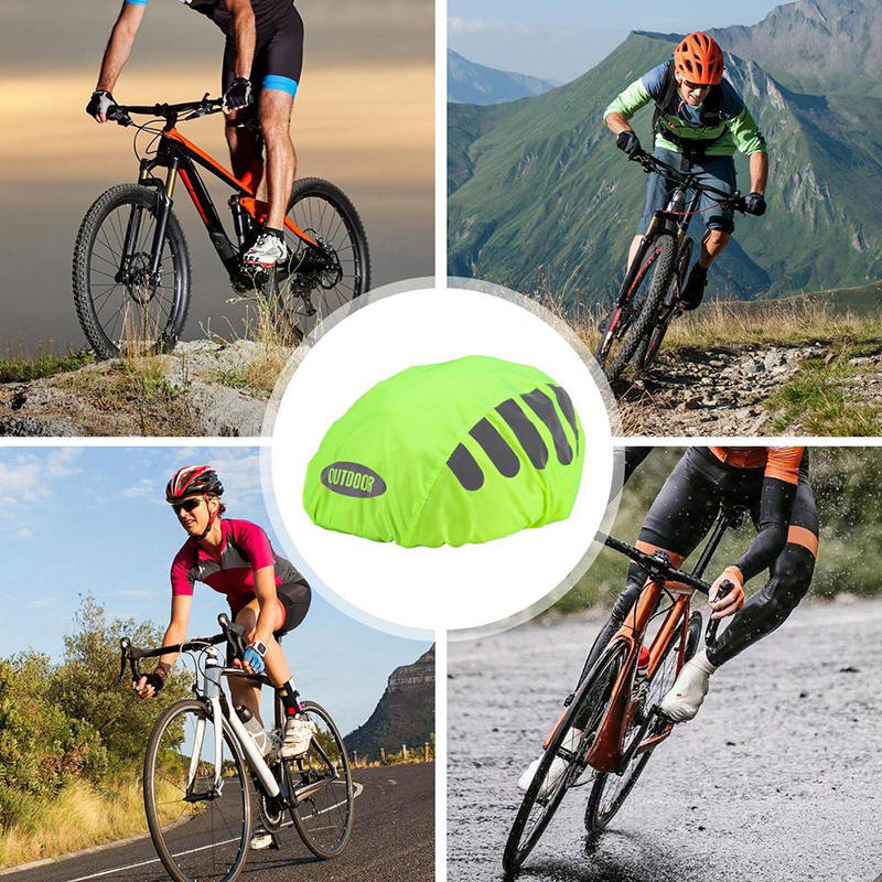 Шлемы для горных велосипедов Дождевик со светоотражающей полосой Уличный ветрозащитный дышащий чехол для велосипедного шлема