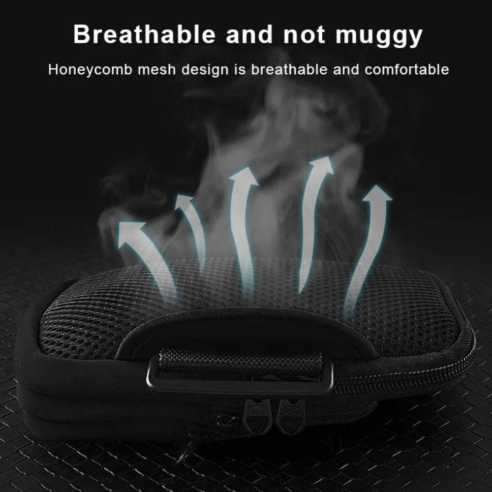 Large Capacity Running Phone Bags Three Pockets Mobile Phone Arm Bag Arm Band Pouch Outdoor Sports