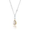 LLOYD L-Carat Combination Pear-Cut Silver 925 Necklace LLNS21006S