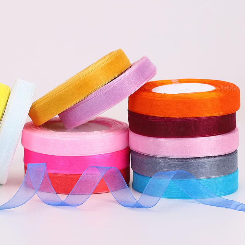 38 метров/рулон 1,5 см прозрачная шифоновая лента для ручной работы бант ремесло свадьба рождественское украшение своими руками открытка подарочная упаковка