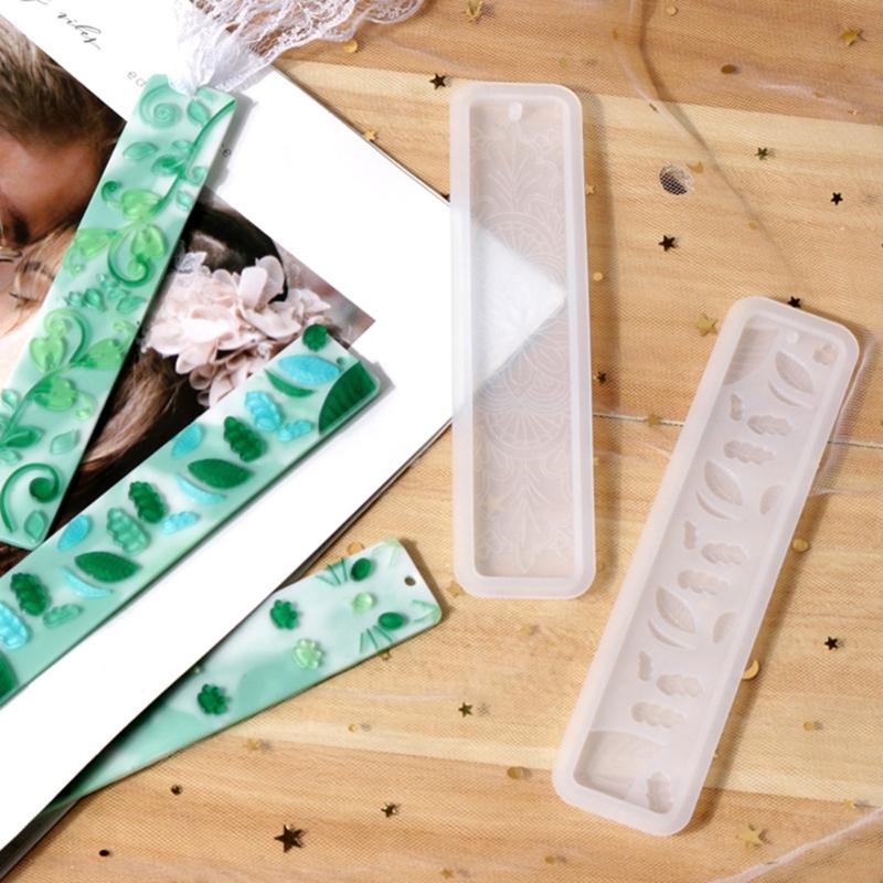 Прямоугольная силиконовая форма для закладок DIY Форма для изготовления закладок Эпоксидная смола Ювелирные изделия DIY Поделки Силиконовая форма 150x35 мм