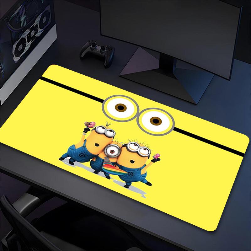 Minion Fun Xl Gaming Mouse Pad Nonslip Rubber Base Stitched Edge Waterproof Desk Mat For Pc Laptop Gamer Office Computer Accessories C929188