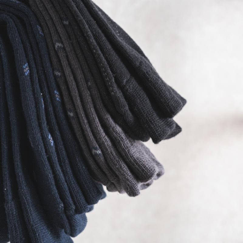 Носки Monfoot с вертикальным узором, черные