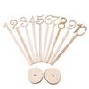 Party Supplies Tools for Birthday Table Number Wedding Cards Table Restaurant Wooden Numbers Stand