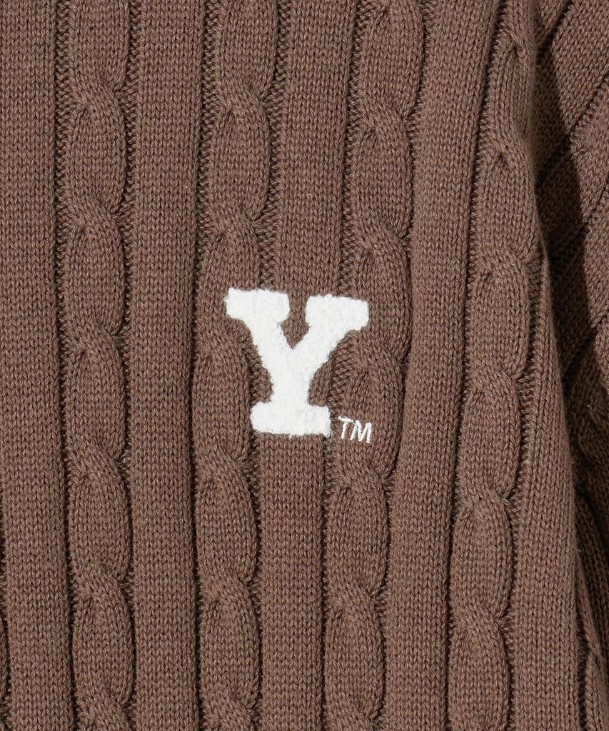 YALE Y Логотип Кабель Круглая вязка Коричневый