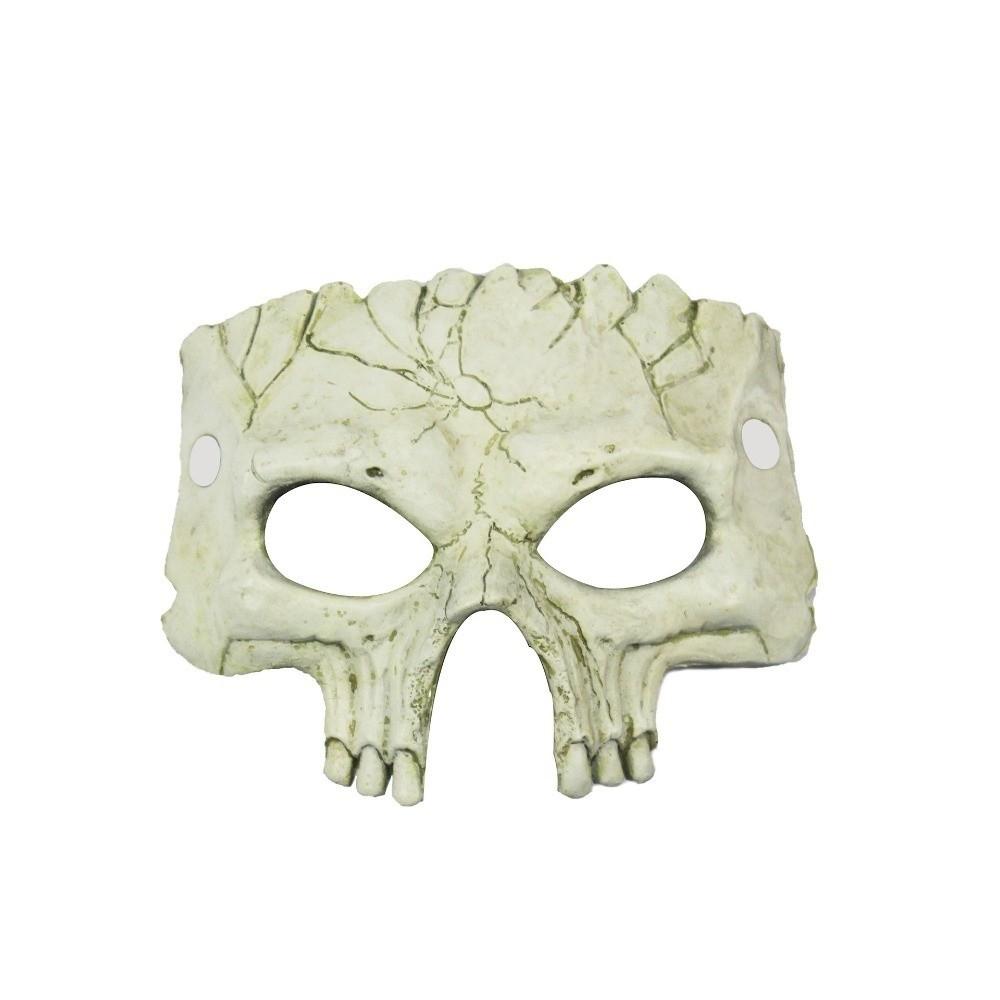PU Foaming Halloween Mask Half Face Skeleton Mask Funny Halloween Skull Mask  Women