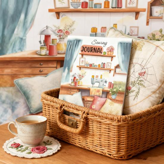 Yousheng Sewing Project Journal Thick Paper Log Book for Daily Quilting & Stitching Records Personal Diary Project Notes Gift for Sewing Enthusiasts