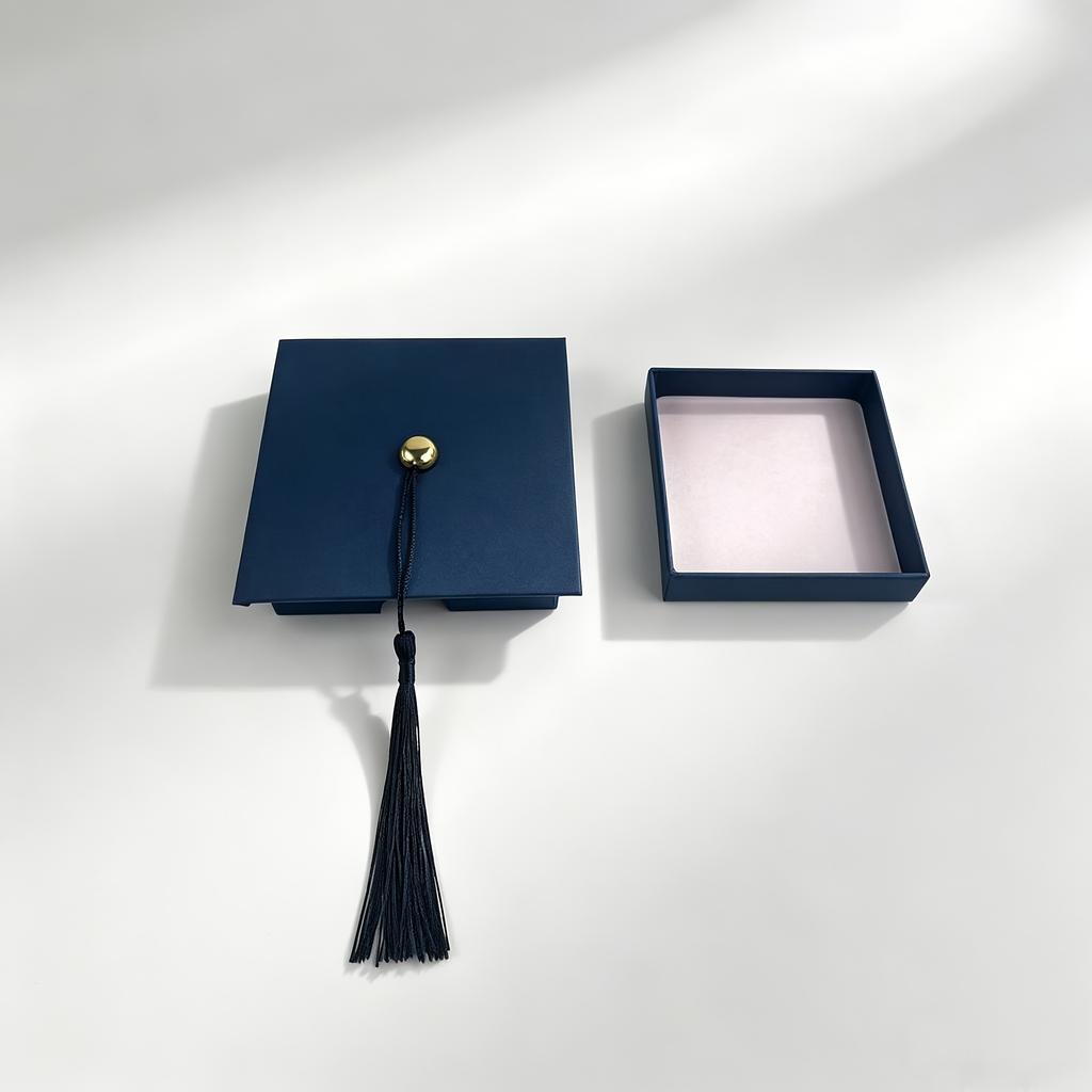1Pcs Black Graduation Cap Gift Box, Black Doctoral Cap Gift Packaging Box, Suitable For Graduation Celebrations, Perfect For Graduation Parties And