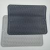 Силиконовый коврик для сушки посуды, 40 x 30 см — коврик для сушки большой посуды, коврик для столешницы, коврик для сушки посуды, коврик для раковины, большая силиконовая подставка