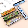 Metal Painted Harmonica 16 Holes Mouth Organ Wind Instrument 16 Holes Harmonica  Beginner