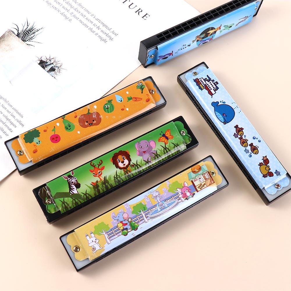 Metal Painted Harmonica 16 Holes Mouth Organ Wind Instrument 16 Holes Harmonica  Beginner
