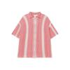 Мужская модная американская рубашка с коротким рукавом из шелка Ice Silk в стиле колор-блок
