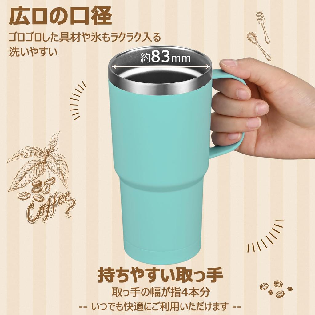 Livole Vacuum Insulated Stainless Steel Coffee Keeps Hot or 600ml Large with Travel Large Thermos with Perfect for and Carbonated Ideal for Outdoor