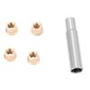 4pcs Brass Wheel Nuts Fit for Axial SCX30 1:30 Crawler Lightweight RC Car Model Locking Nut