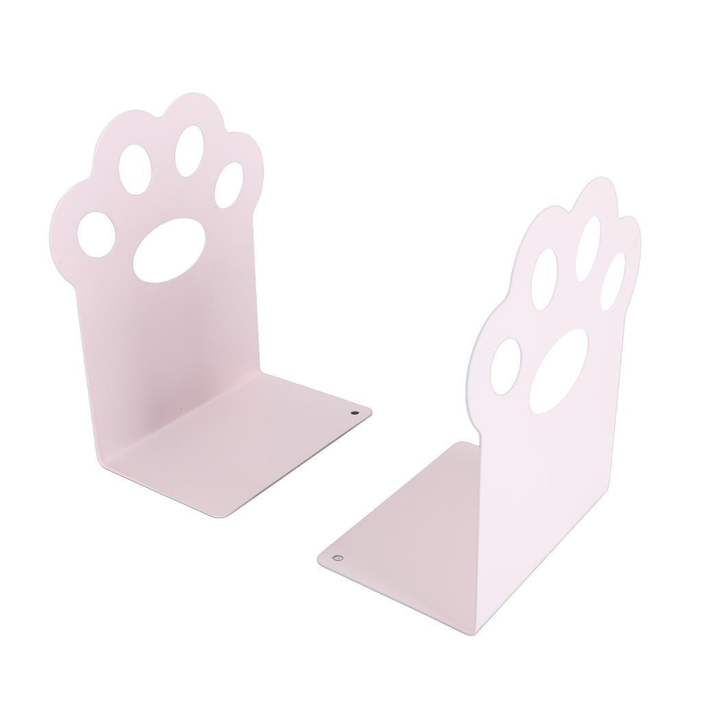 Metal Bookends Cartoon Cat Claw Decorative Desk Magazine Book Ends for Home School