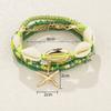 Bohemian Beads Starfish Pendant Bracelet Summer Beach Sea Shell Multilayer Jewelry Accessories