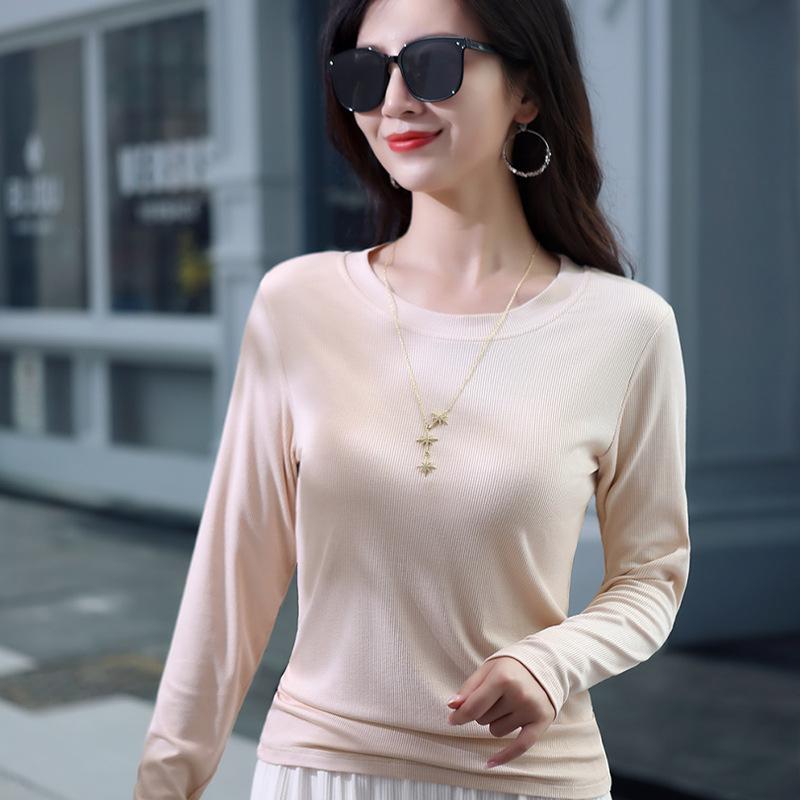 Корейский облегающий свитер с высоким эластичным плетением из хлопка с длинным рукавом и полуводолазкой для женщин - весенний выпуск