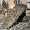 Мужская повседневная обувь Универсальная Натуральная кожа Мужская спортивная обувь Досуг Мягкая подошва Кроссовки Уличная Мужская Обувь для трекинга Кроссовки