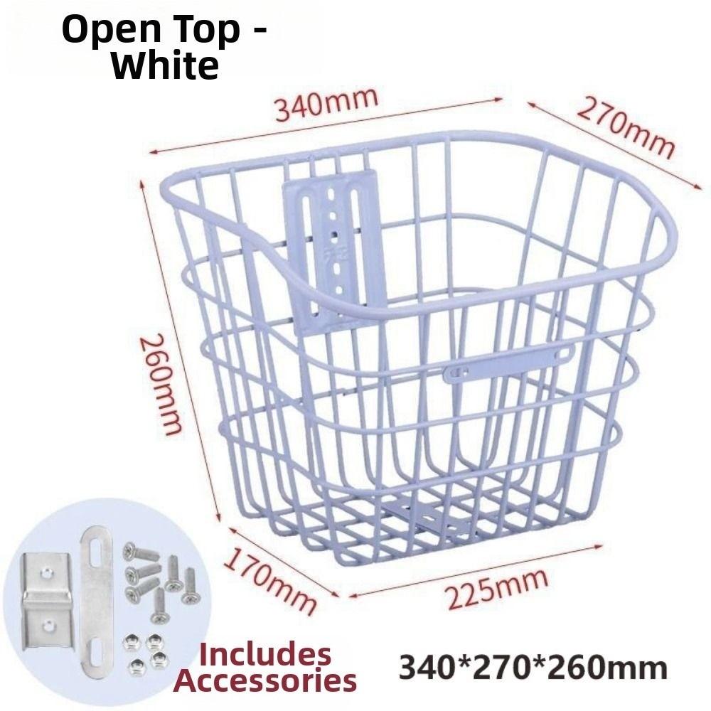 Universal Large Capacity Storage Baskets Metal Bicycle Front Basket Electric Bicycles Accessories