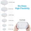 6pcs Silicone Elastic Lids Reusable Stretchable Round Food Lids Suitable for Various Food Containers Microwave/dishwasher Safe